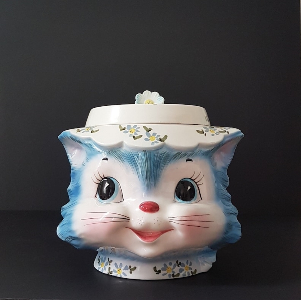 Rare find, Vintage Lefton MISS PRISS Cookie Jar, Made 1950s